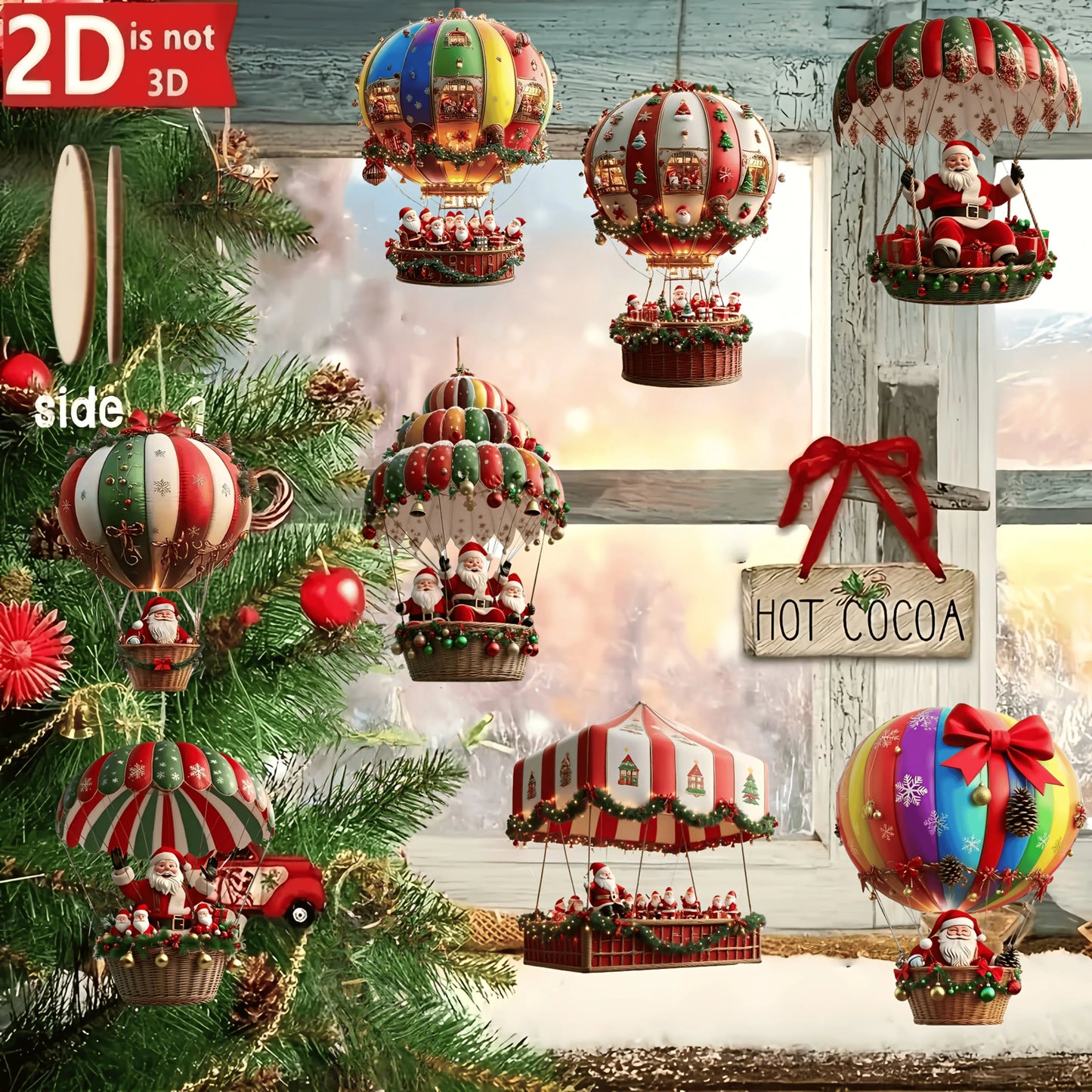 Santa's Sky Ride - FineDreamyshop